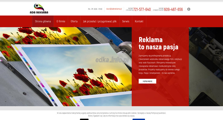 adb-reklama wygląd strony