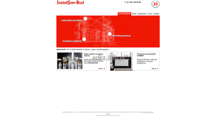 instalsan-bud-sp-z-o-o wygląd strony