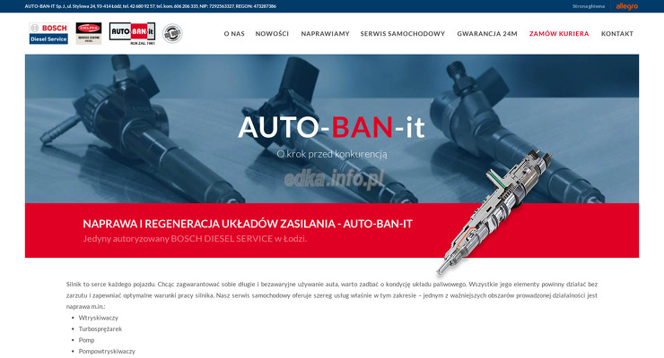 auto-ban-it-sp-j wygląd strony