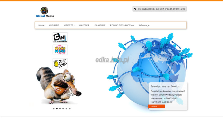global-media-sp-z-o-o wygląd strony
