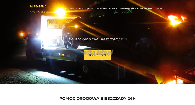 fhu-auto-land-artur-podkalicki wygląd strony