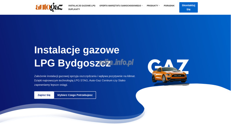 auto-gaz-jamar wygląd strony