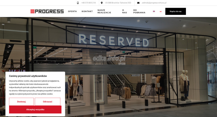 progress-rafal-zielinski wygląd strony
