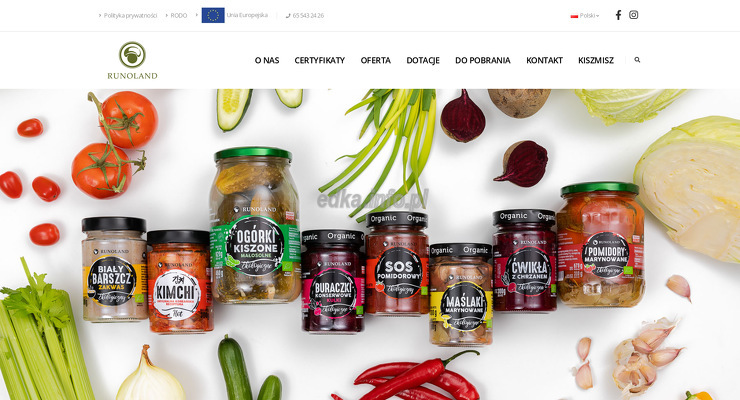 runoland wygląd strony