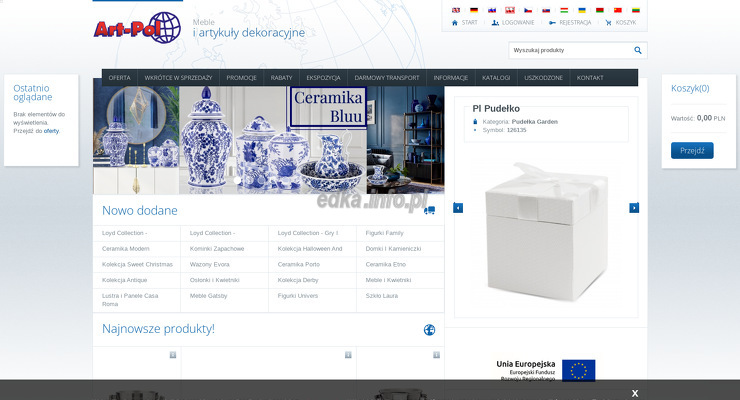 artpol wygląd strony