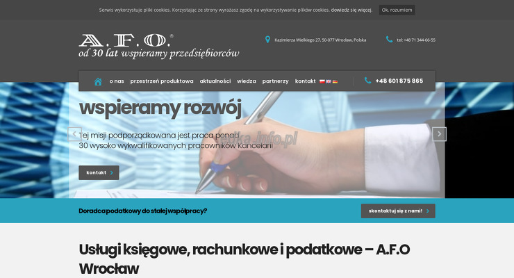 kancelaria-doradztwa-podatkowego-a-f-o wygląd strony