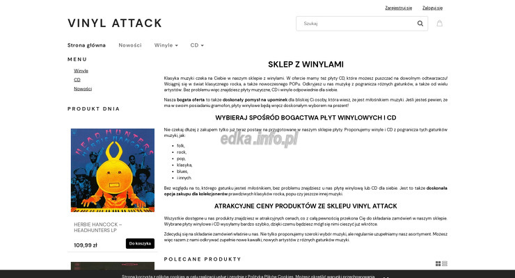 vinyl-attack-jakub-wojewodzki wygląd strony
