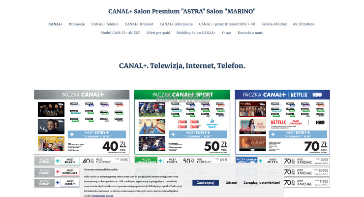 C.H Marino Salon Canal+ strona WWW