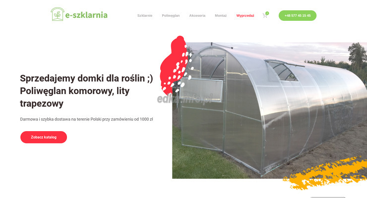 e-szklarnia-pl-maksim-zhuk wygląd strony