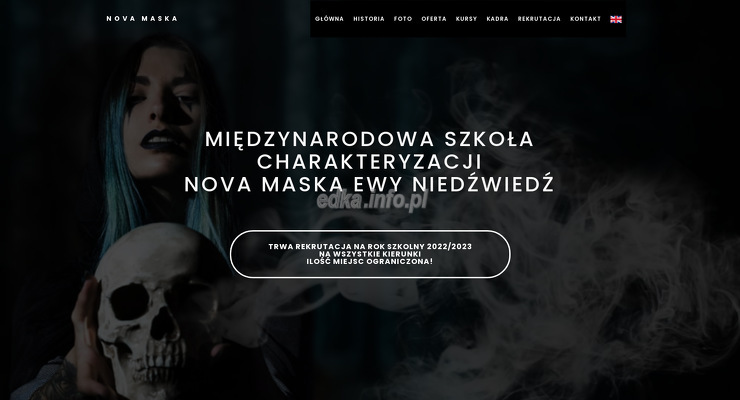 nova-maska wygląd strony
