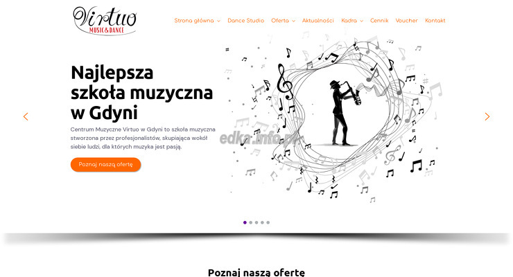 Virtuo Centrum Muzyczne strona WWW