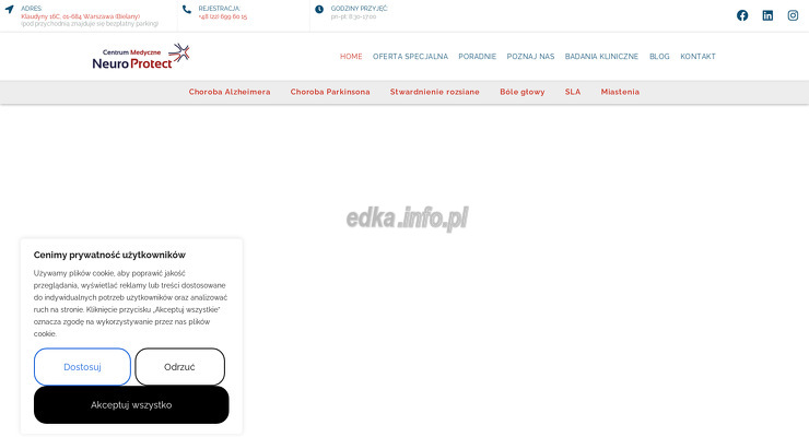 centrum-medyczne-neuroprotect wygląd strony