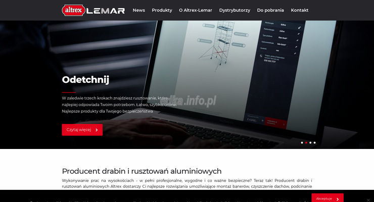 altrex-lemar wygląd strony