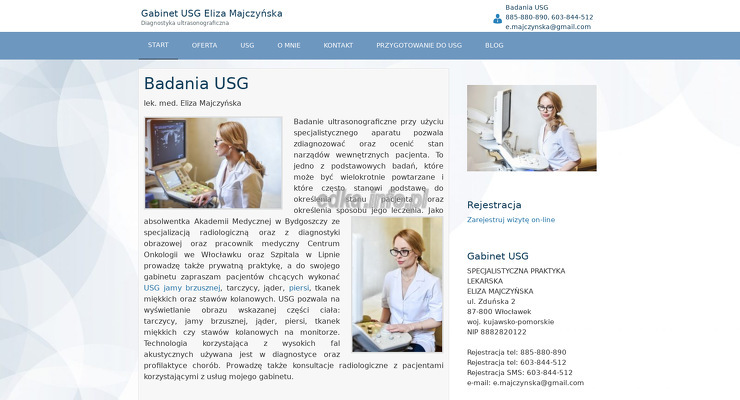 gabinet-usg-eliza-majczynska wygląd strony